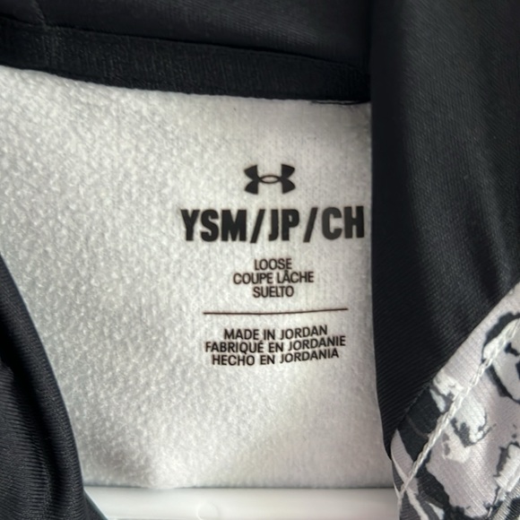 Youth Girls Under Armour Hoodie Sweatshirt Side Small - Picture 5 of 5